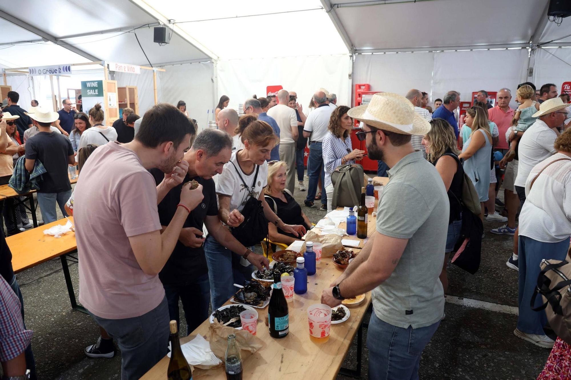 La Festa do Marisco de O Grove, esta mañana.