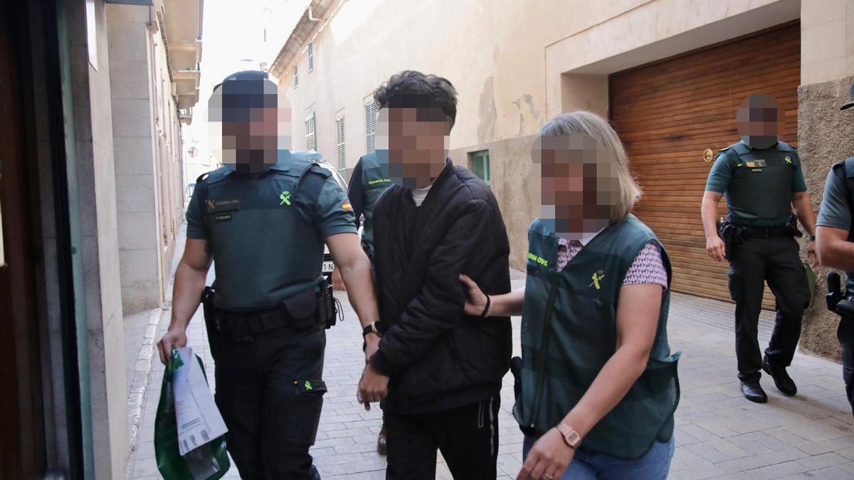 El presunto incendiario de Porreres pasa a disposición judicial en los Juzgados de Manacor