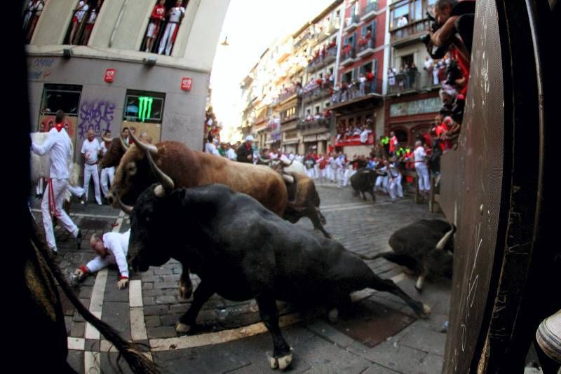 Penúltimo encierro de las fiestas de San Fermín