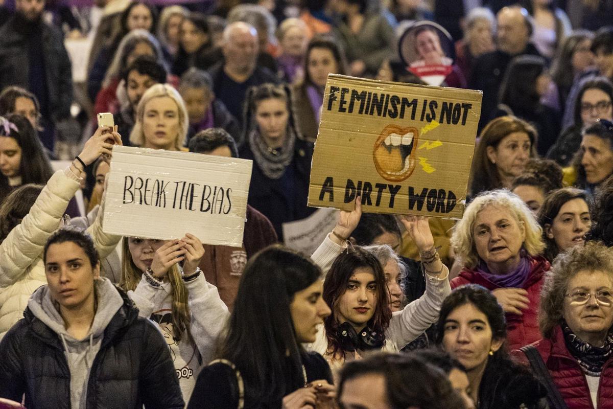 Manifestación del 8-M en Barcelona