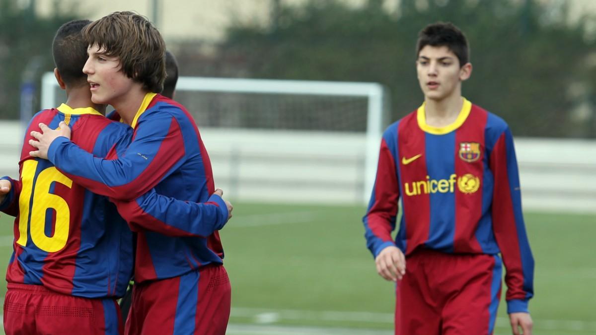 Rafa Mir coincidió en el Barça con Sergi Canós