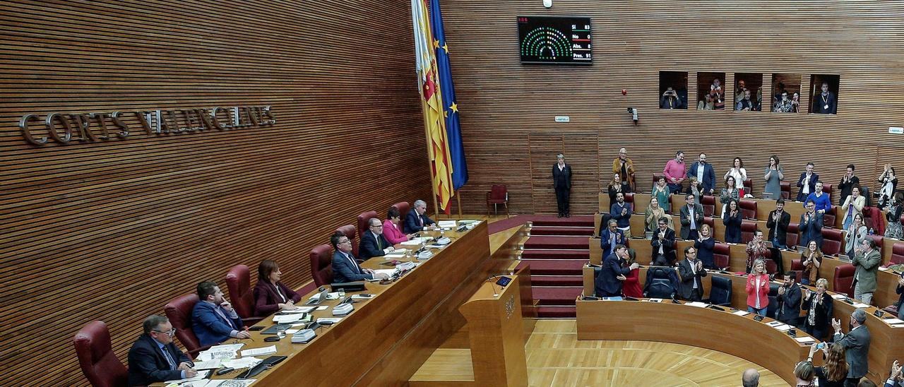 Les Corts ratifican la reforma del Estatut en el 2019.