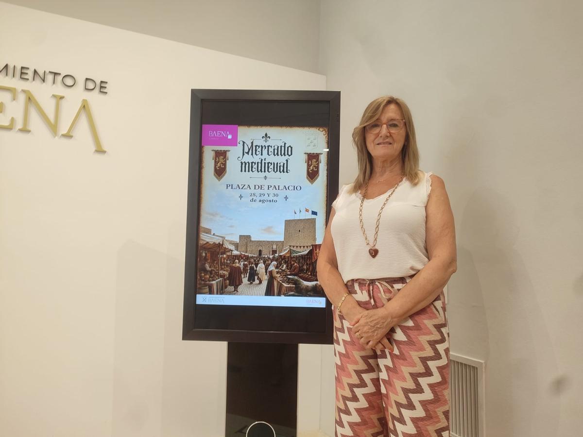 La delegada de Comercio de Baena presenta el mercado medieval.