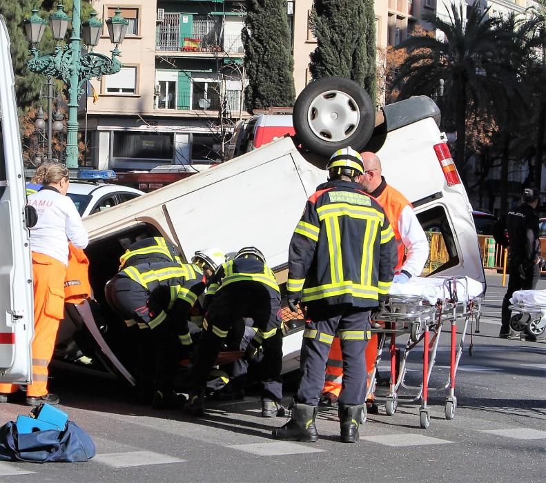 Accidente en la Gran Vía