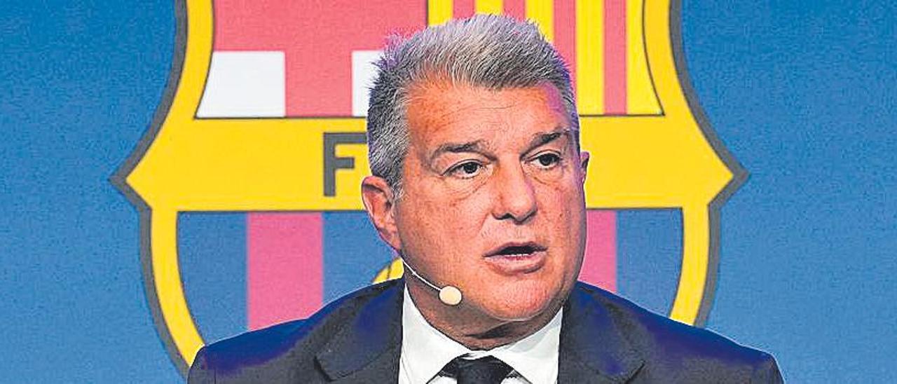 Rueda de prensa de Joan Laporta, presidente del FC Barcelona