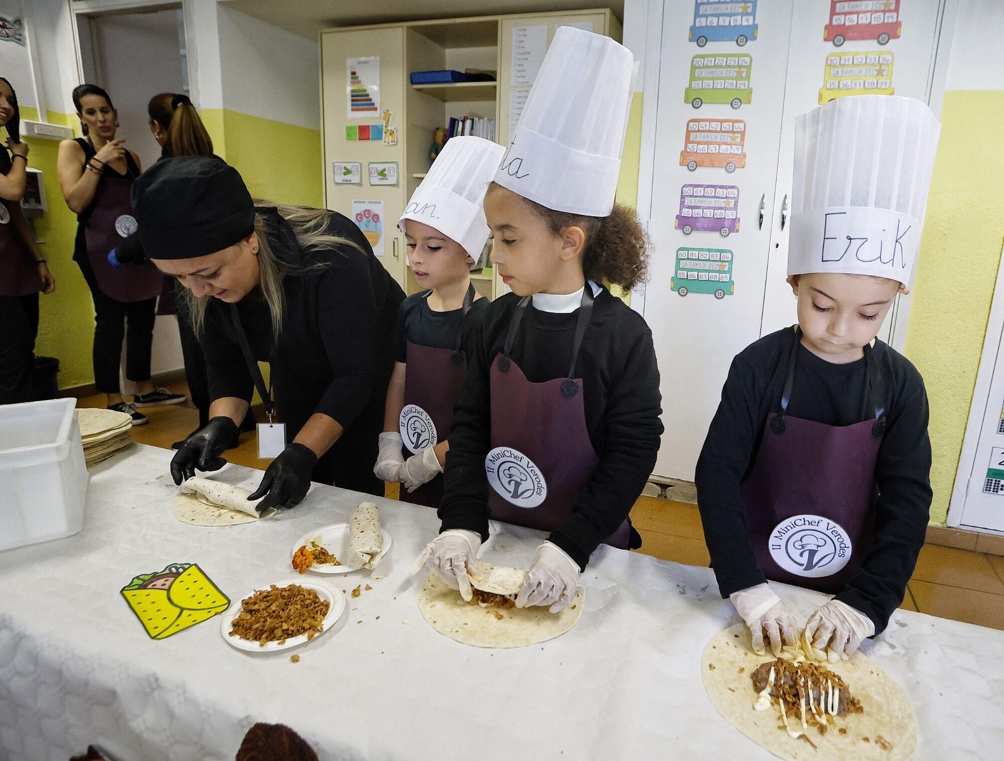 'Minichefs' en el colegio Los Verodes de Santa Cruz.