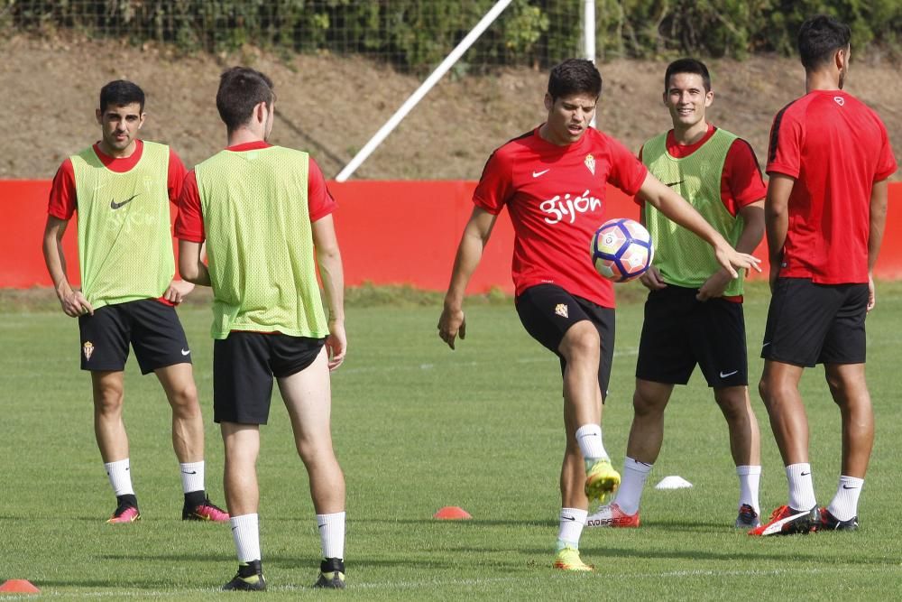 Entrenamiento del Sporting (sábado 27 de agosto)