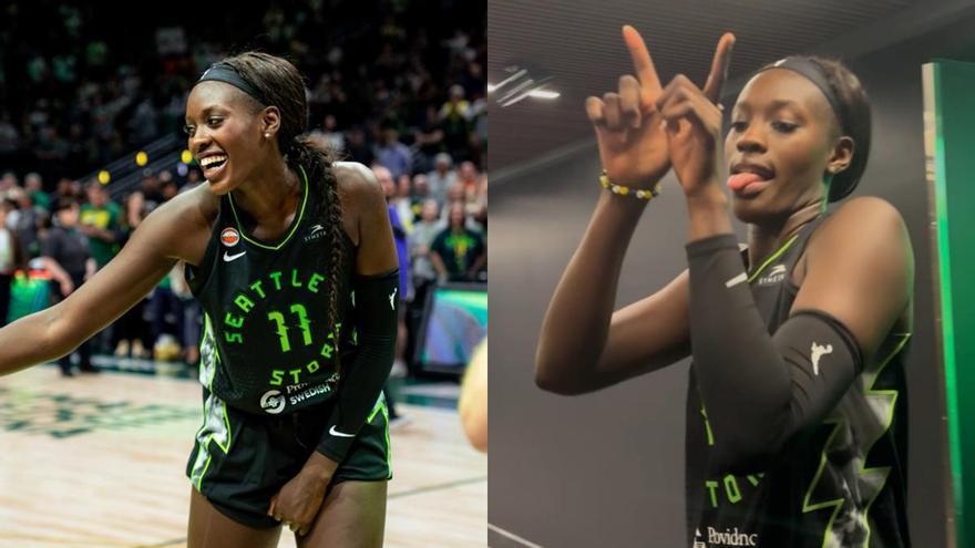 con victoria en la WNBA: baile, partidazo y números de récord