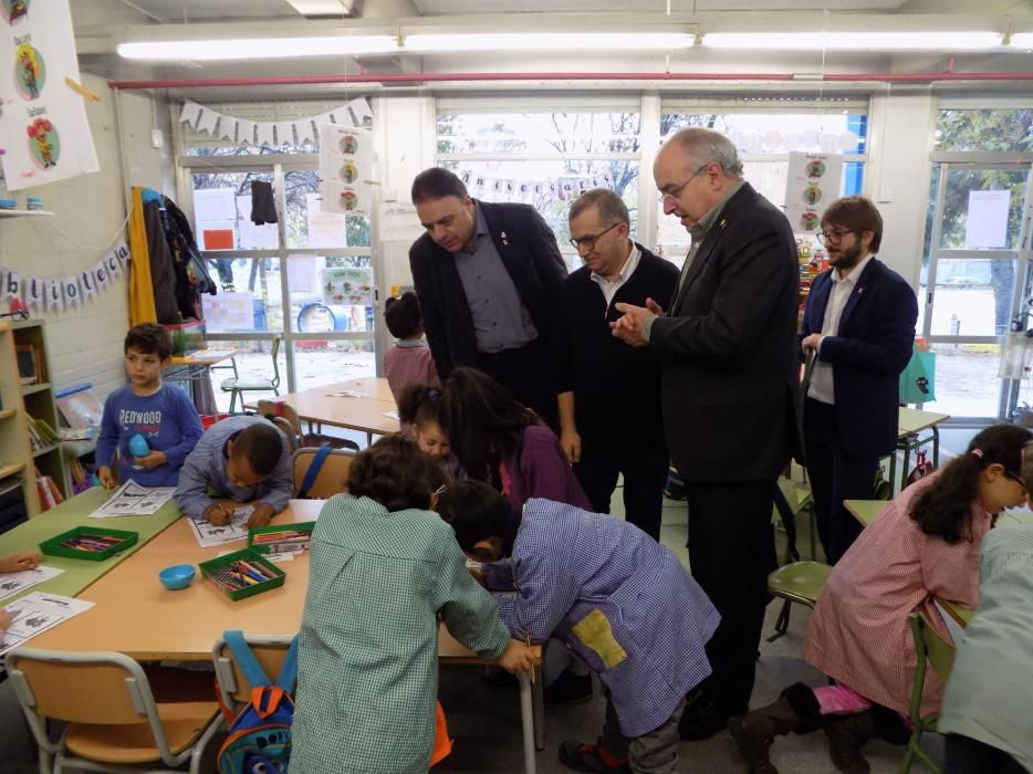 Visita del conseller Bargalló a centres educatius de Manresa i el Bages