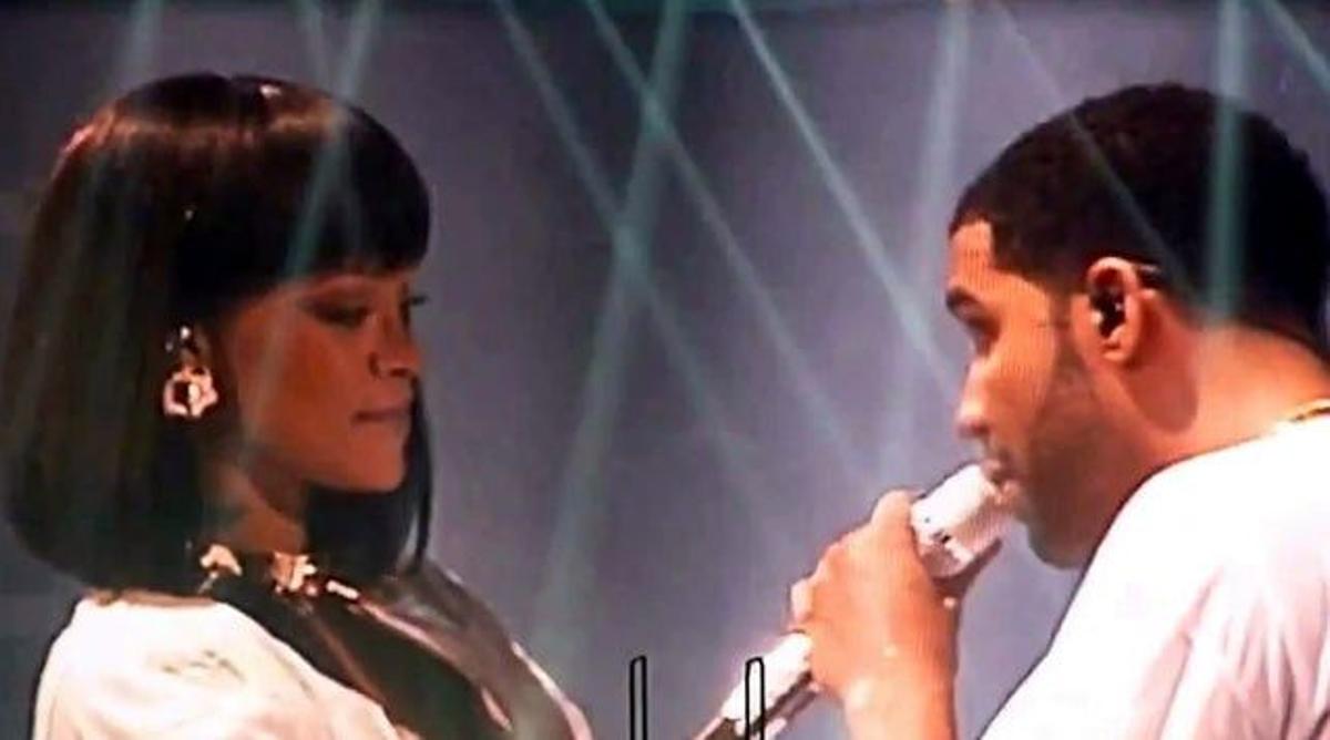 Rihanna interpreta una canción con Drake en París Cuore