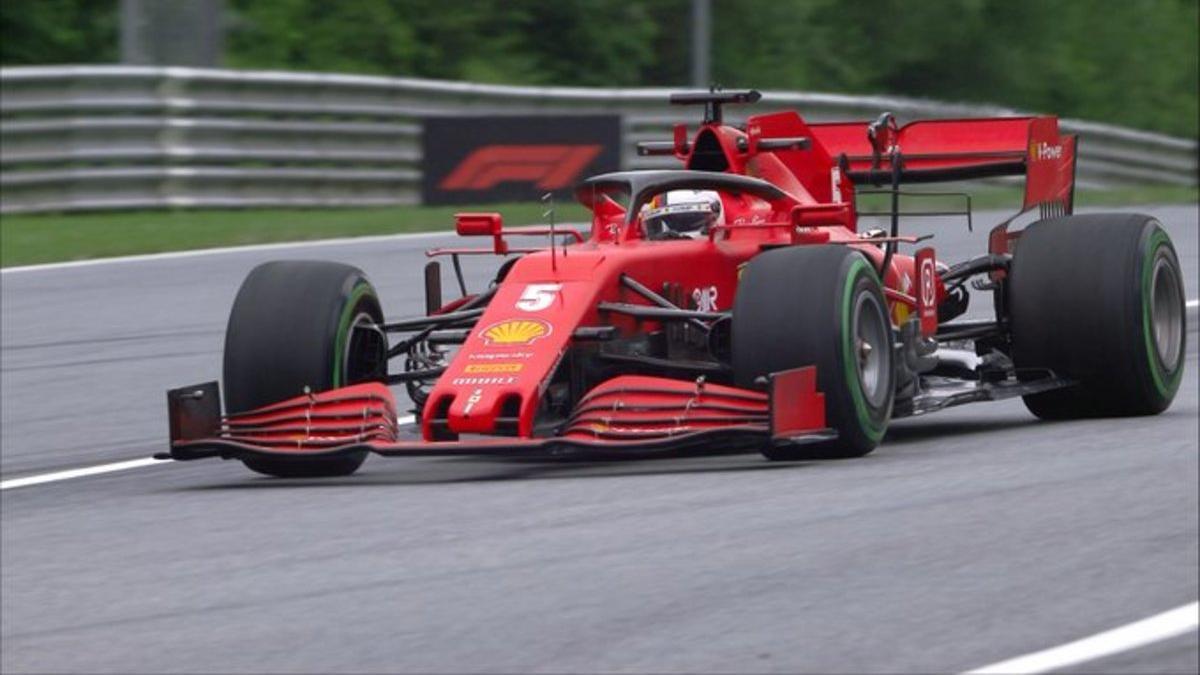 Vettel tuvo un mal arranque de curso en Austria