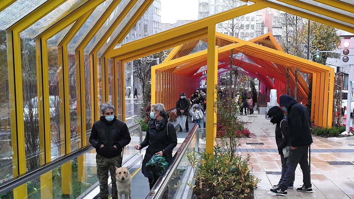 Las rampas de Gran Vía, el objetivo de turistas