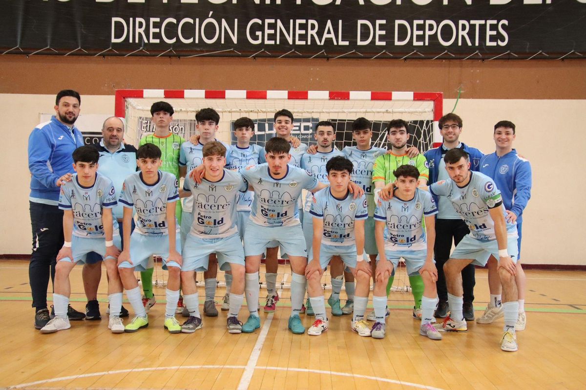 Equipo juvenil del San José, que jugará la final por el ascenso a División de Honor.