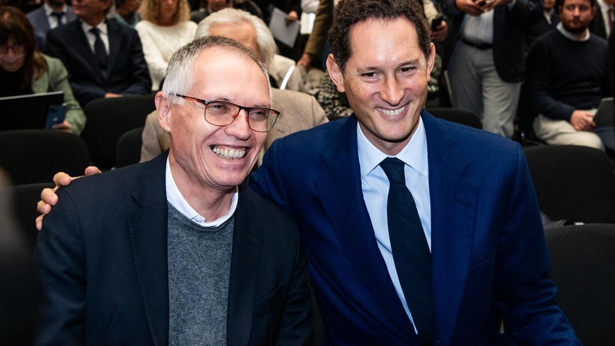 Tavares y Elkann, en un acto de Stellantis en Turín