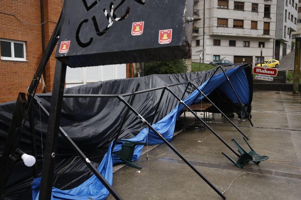 El día en que la Descarga de Cangas se aplazó por la tormenta