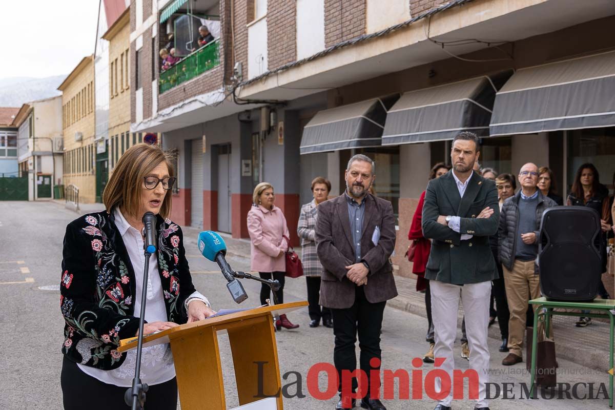 Una calle en Caravaca recuerda al profesor Juan Antonio Giménez Ramírez