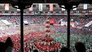Una edició anterior del Concurs de Castells de Tarragona.