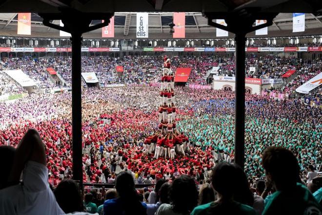 Una edició anterior del Concurs de Castells de Tarragona.