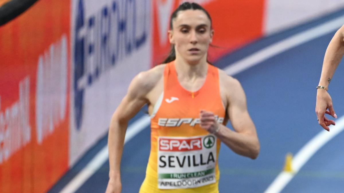 Paula Sevilla fue bronce en 400 en el Europeo bajo techo