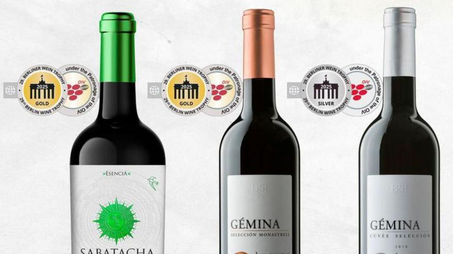 Los vinos premiados de la cooperativa Bodegas BSI.