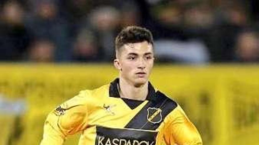 Manu García, con el Nac Breda.