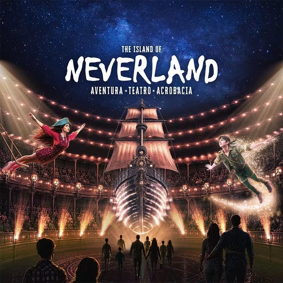 Entre acrobacias, fantasía y juegos interactivos, Espacio Delicias acoge 'The Island of Neverland'