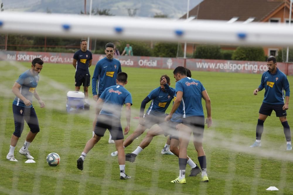 Entrenamiento del Sporting en Mareo.