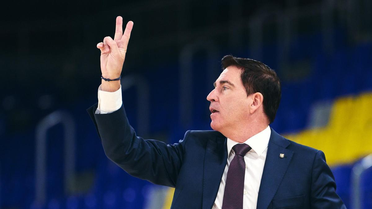 El técnico azulgrana confía en que el equipo mantenga la concentración para sumar dos victorias más en los próximos días