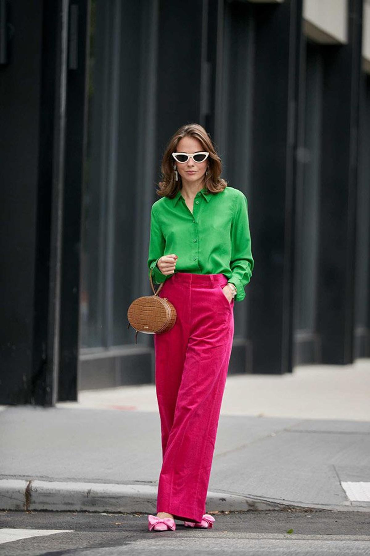 Fucsia y verde en la Semana de la moda de Nueva York