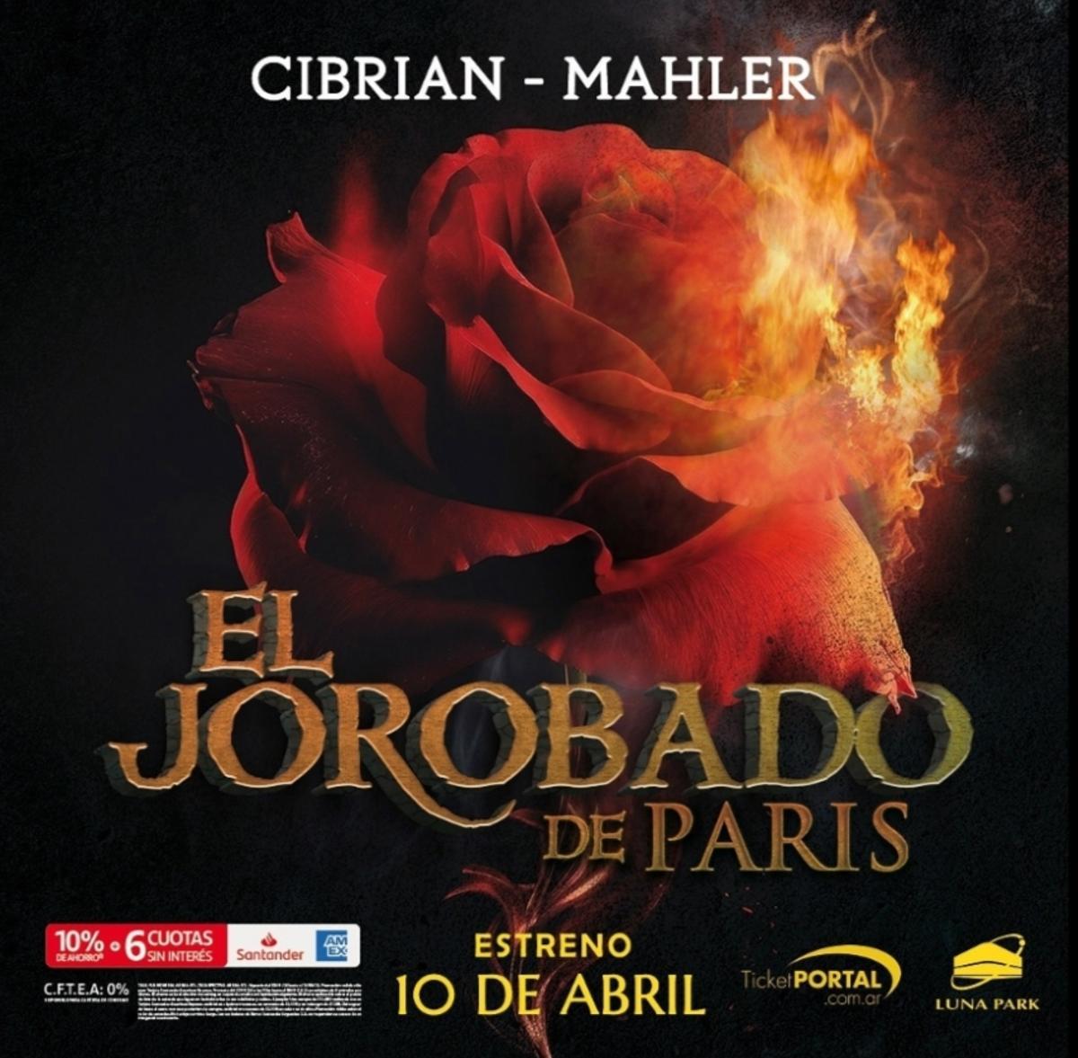 El cartel promocional de 'El Jorobado de París', de Pepe Cibrián y  Ángel Mahler.