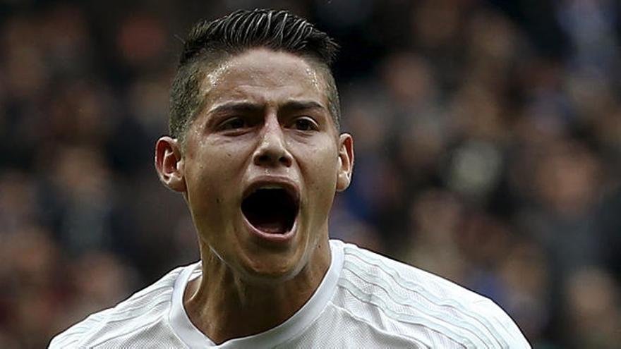 James, celebrando su gol ante el Athletic