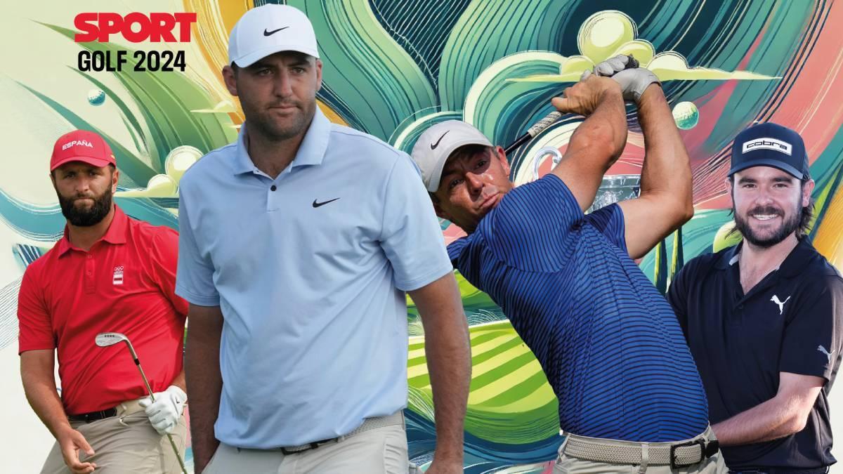 Cuatro de los protagonistas del golf del 2024