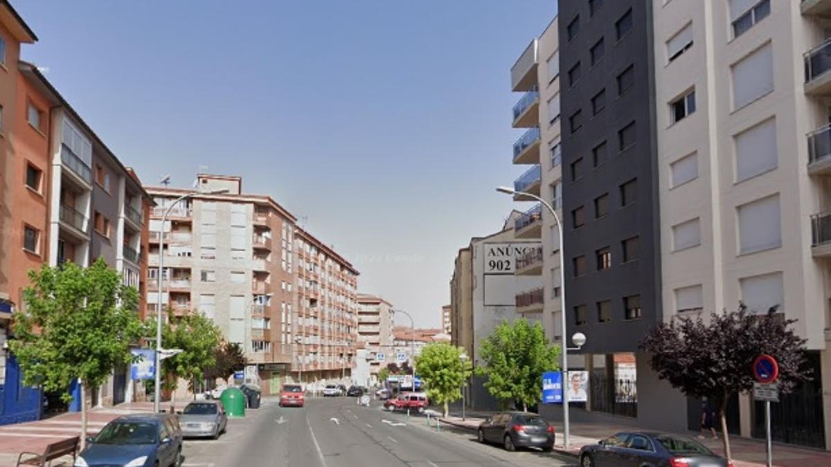 Estado actual de la avenida de Sagunto.