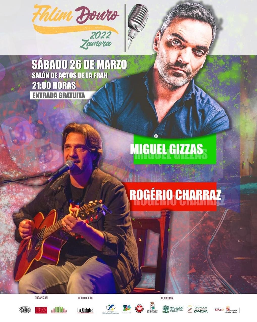 Concierto de Miguel Gizzas y Rogério Charraz en Zamora.