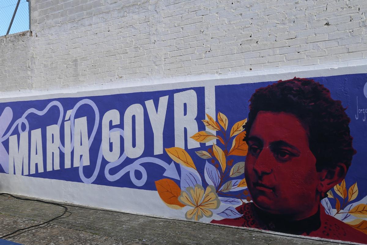 Josefina Castellví es la protagonista del mural de Puente Genil.