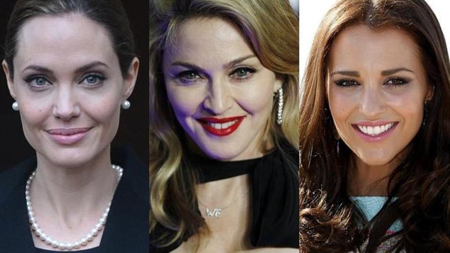 Jolie, Madonna o Echevarría no aparentan su edad.