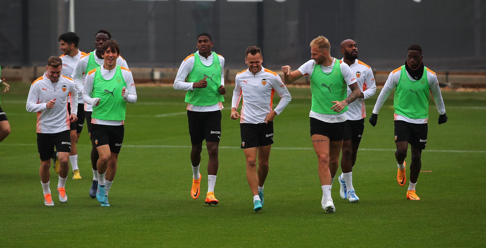 Así ha sido el entrenaiento de hoy del Valencia CF