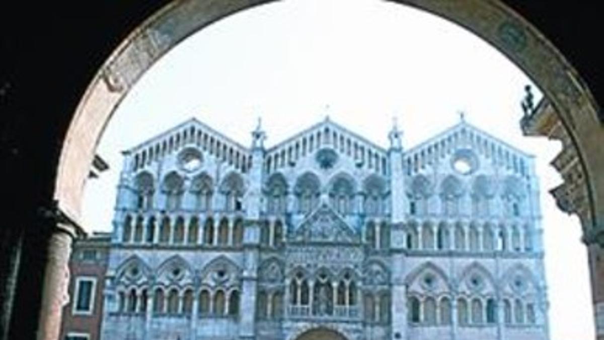 La catedral de Ferrara.