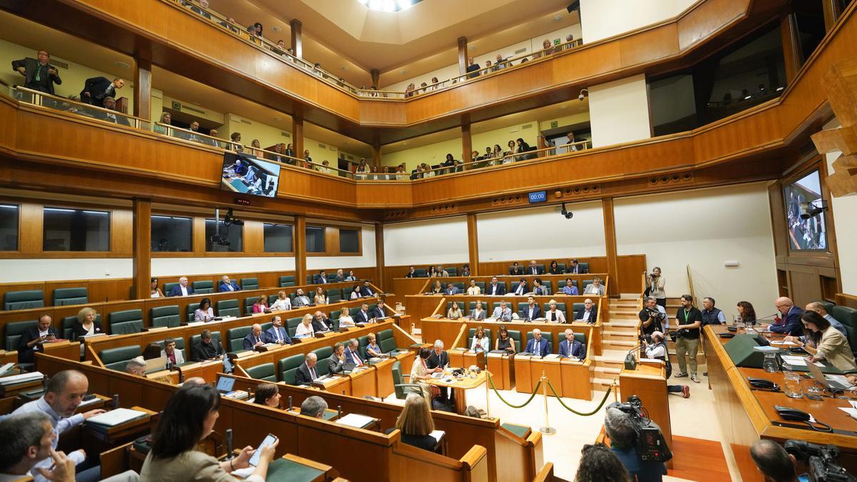 Una vista general del Parlamento vasco.