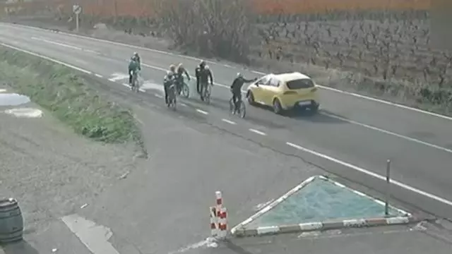 Investigan a un conductor por circular en sentido contrario y a gran velocidad contra ciclistas en La Rioja