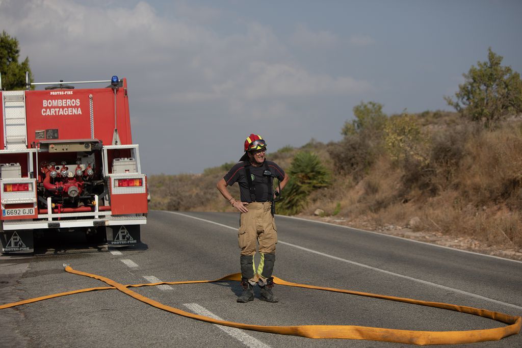 El incendio de las Cuestas del Cedacero, en imágenes