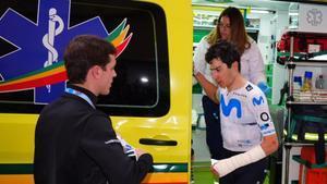 Cian Uijtdebroeks se retira de la Volta a la Comunitat Valenciana tras sufrir una dura caída