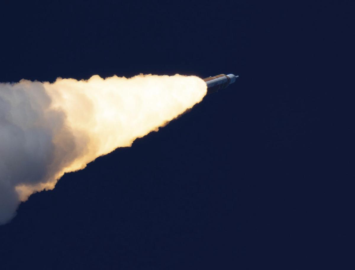 ‘Artemis 2’ en su recorrido. |