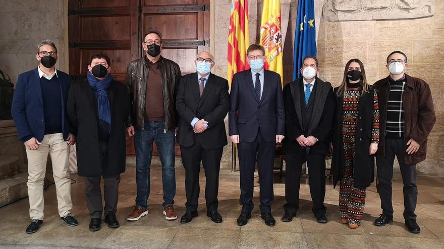 El Palau de la Generalitat ha sido el escenario de la firma del convenio que permitirá a la Vall mejorar los sistemas de aprovechamiento de agua para el riego.