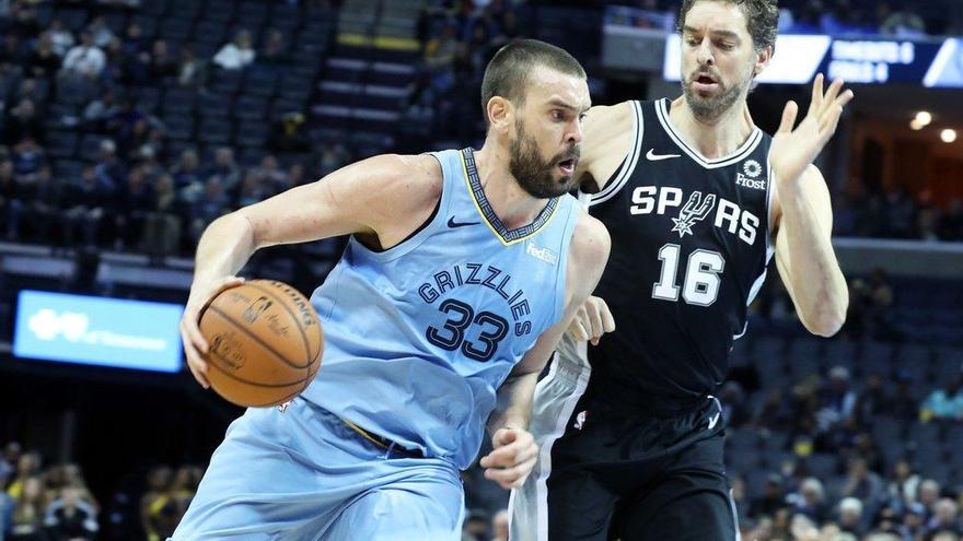 Marc Gasol gana el duelo de hermanos y lidera la victoria de los Grizzlies ante los Spurs