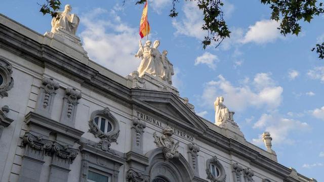 Façana del Tribunal Suprem, ahir a Madrid. | ALBERTO ORTEGA / EUROPA PRESS