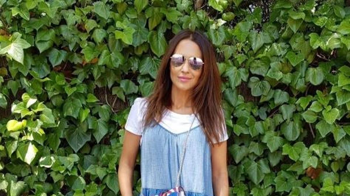 El 'total denim look' de Paula Echevarría firmado por Mango