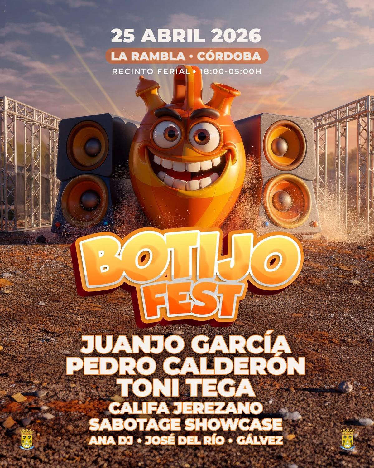 Cartel del Botijo Fest en La Rambla.