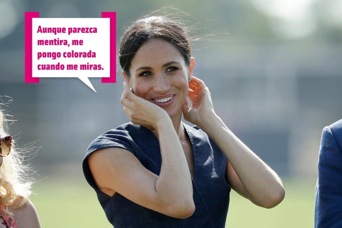 Meghan Markle se pone colorada