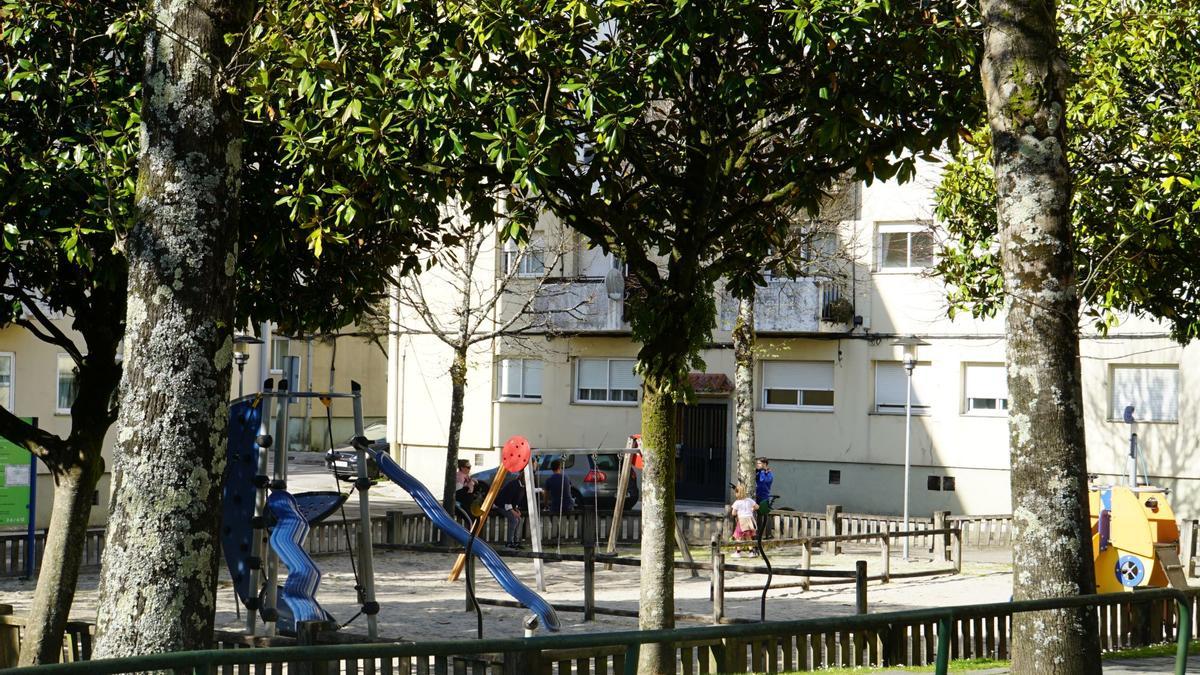 Parque infantil de Pontepedriña, en Santiago